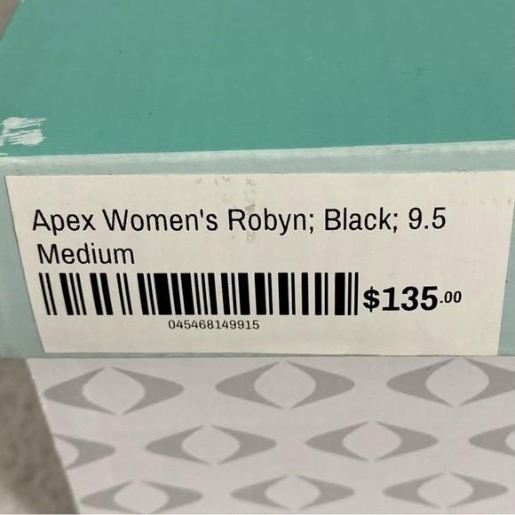 NEW Apex Robyn Petal Sneakers Women’s Size 9.5 Black Leather Cut Out Flowers - Picture 13 of 16